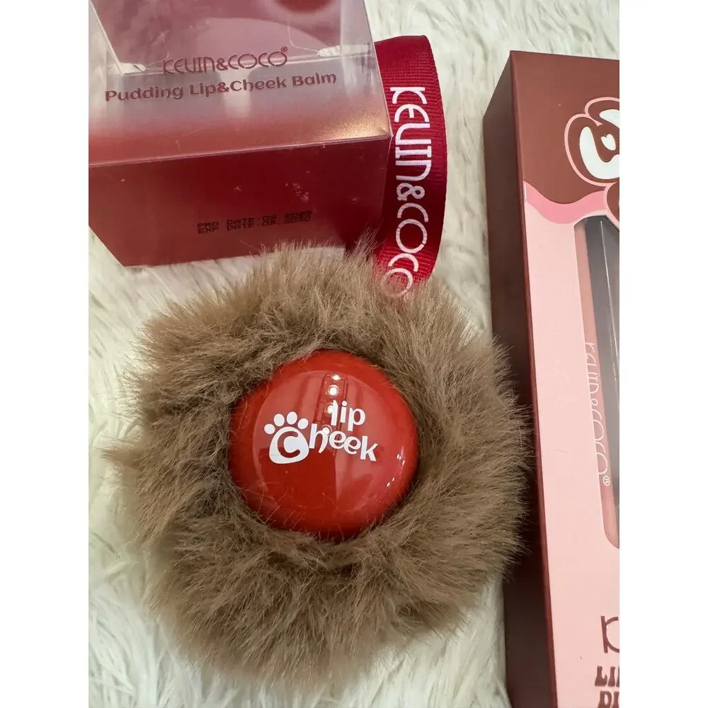 Kevin & Coco hot chocolate lip set  lip liner, lip oil, lip balm, and lip cheek